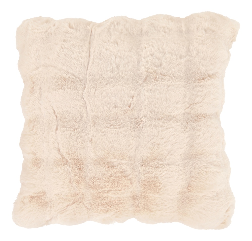 Housse de coussin ' Aranga Bubble ' 45 x 45 cm - Beige