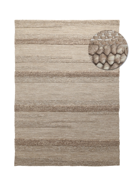Tapis en laine ' Almaty ' - Beige