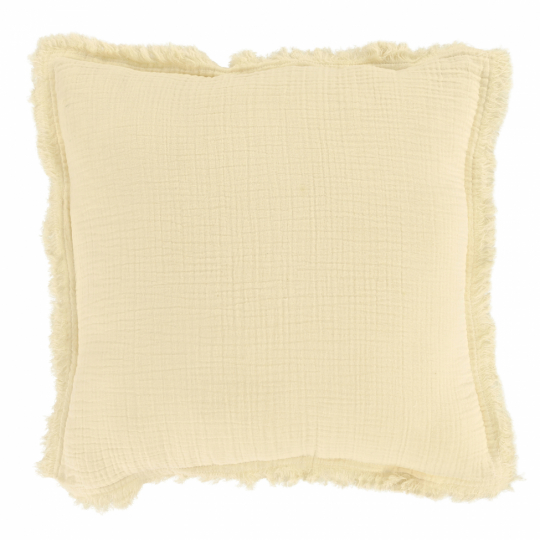 Housse de coussin ' Dorena ' 45 x 45 cm - Blanche