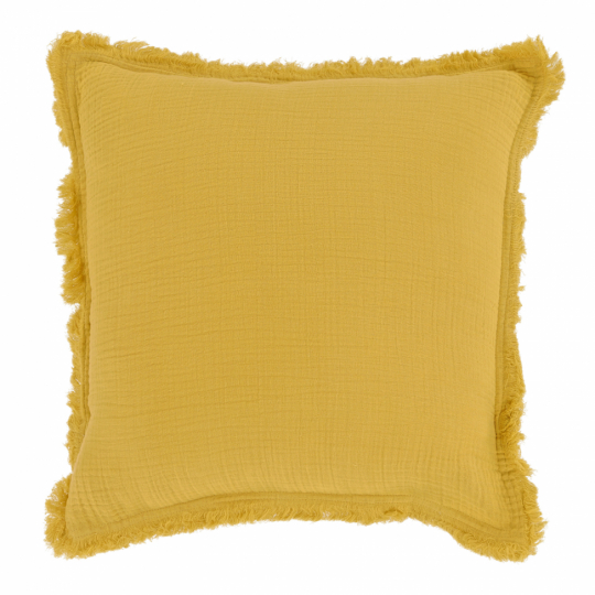 Housse de coussin ' Dorena ' 45 x 45 cm - Jaune