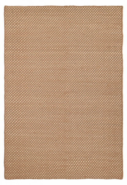 Tapis en laine ' Ovelia ' - Marron/blanc