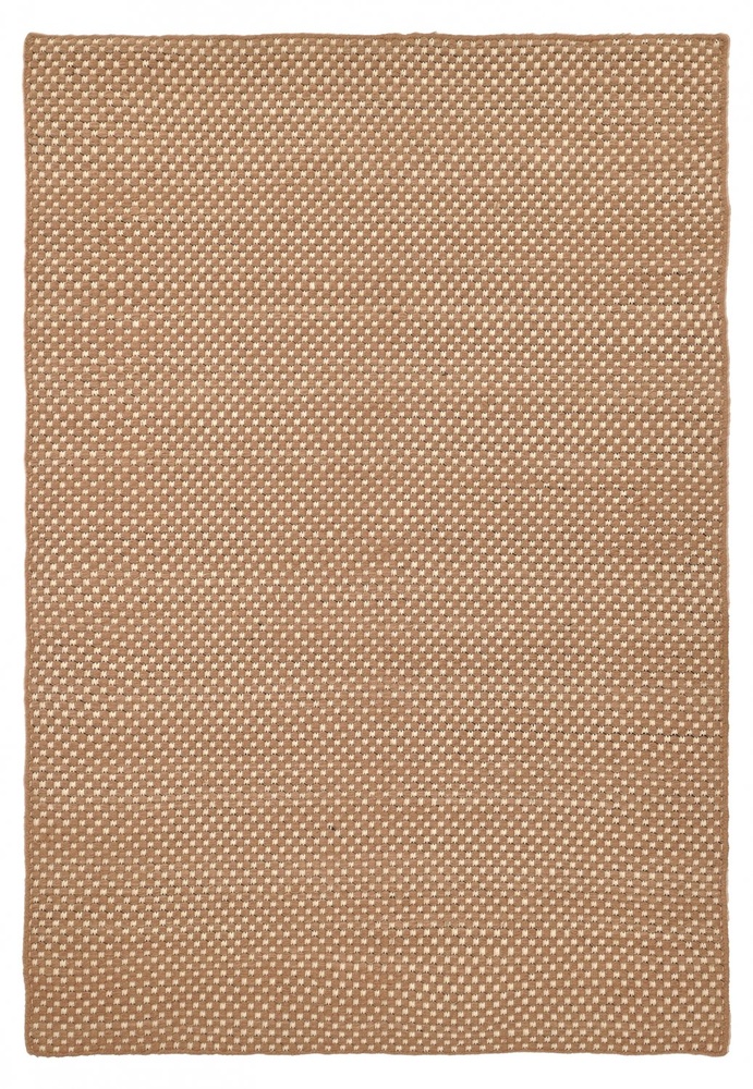 Tapis en laine ' Ovelia ' - Marron/blanc