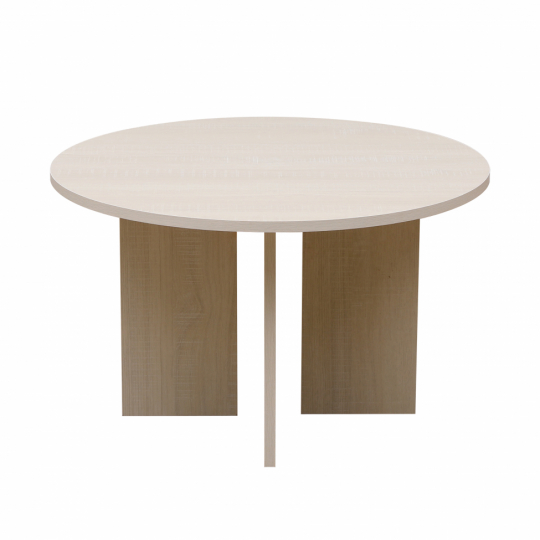 Table basse 'Créme' Ronde 75 cm - Pigment blanc