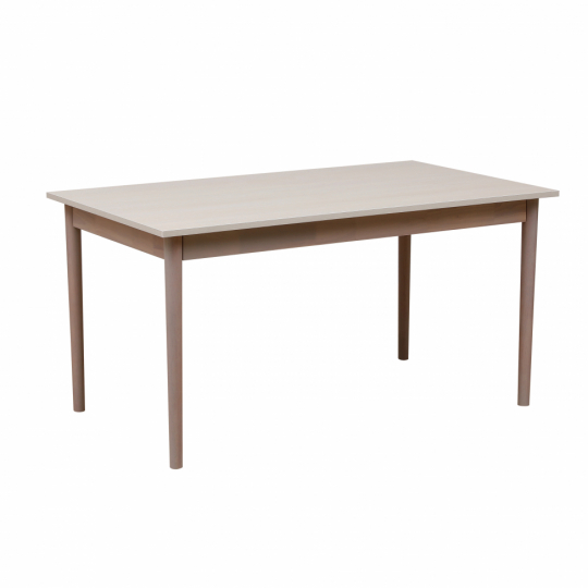Table &agrave; manger 'Fager' 135 cm - Pigment blanc
