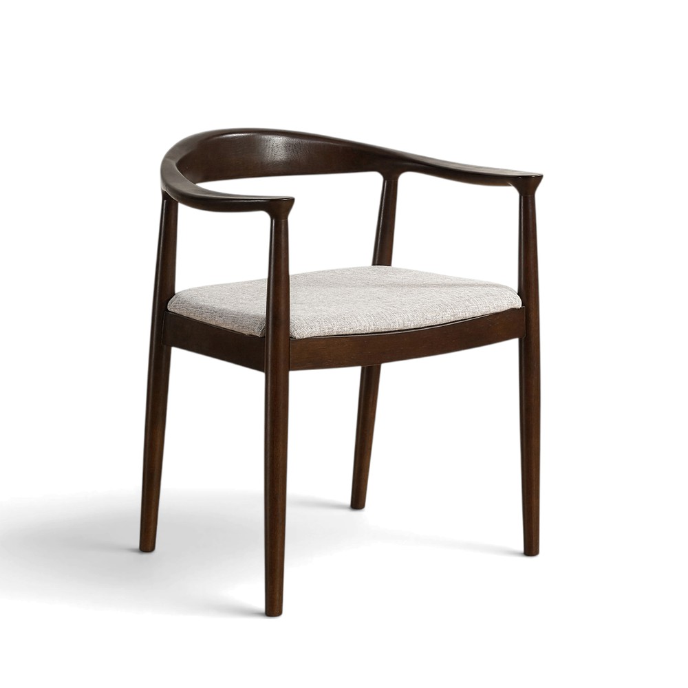 Chaise 'Ask' - Noyer/Gris
