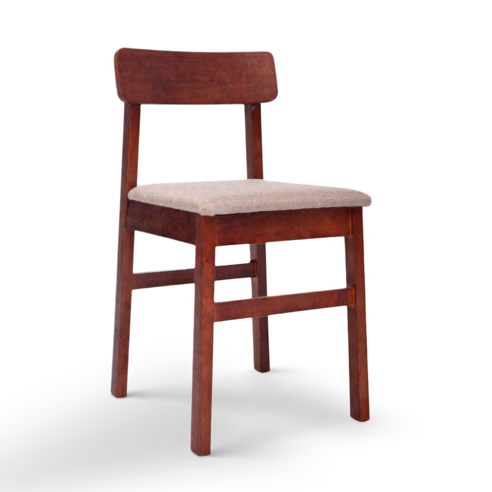 Chaise 'Ålesund' - Noyer/Beige
