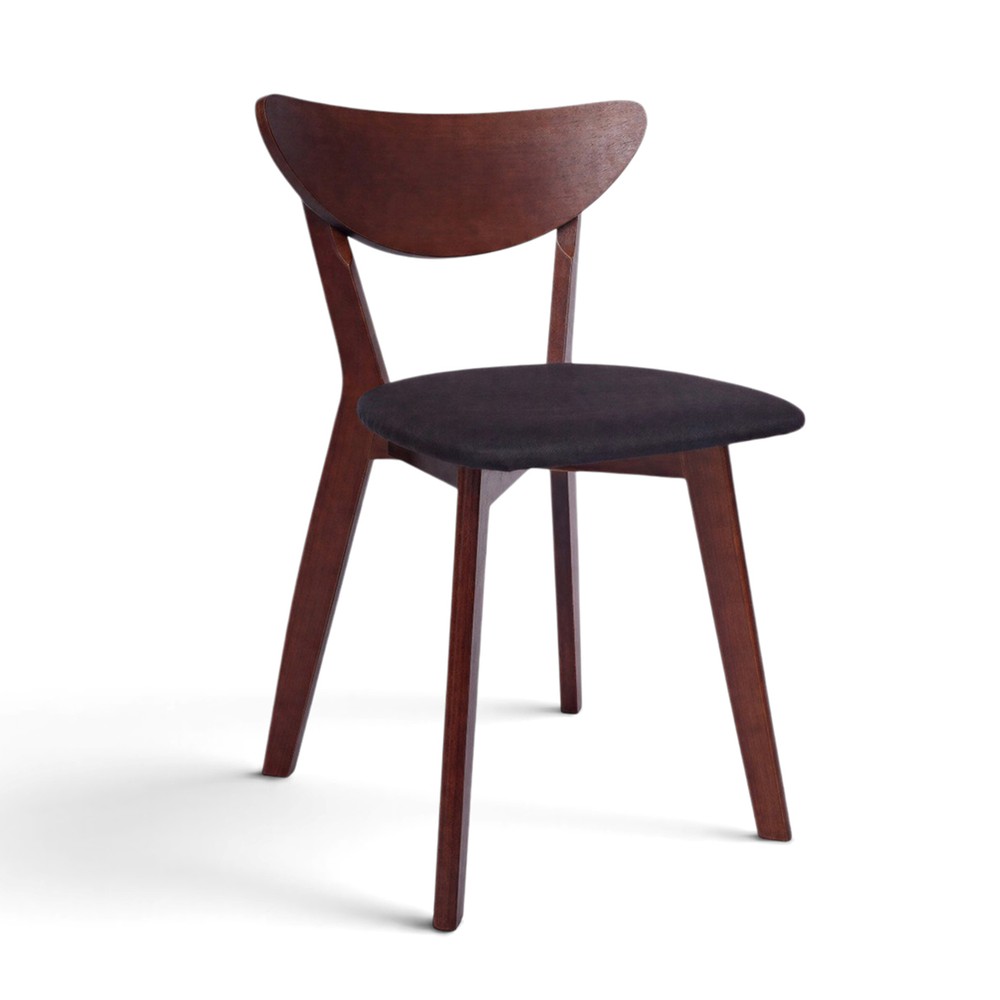 Chaise 'Sirdal' - Noyer/Gris foncé