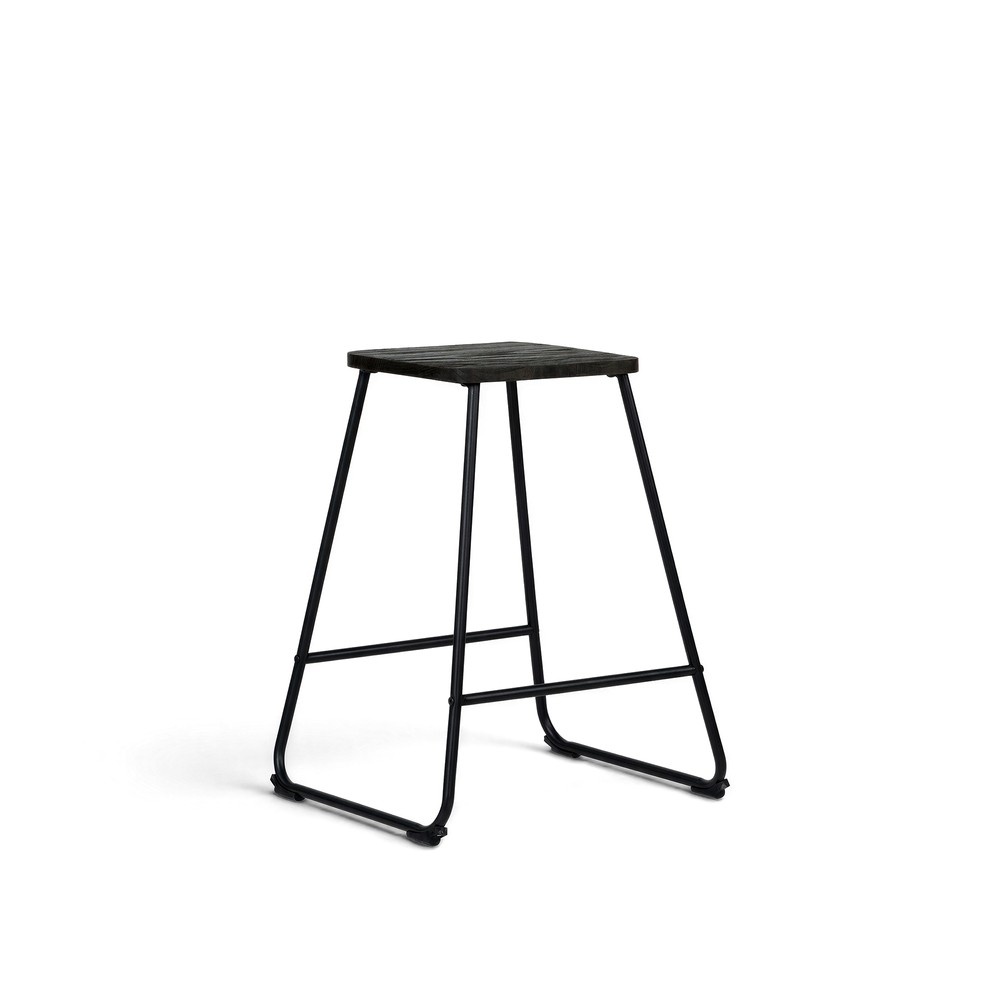 Tabouret 'Bor&aring;s' - Brun/Noir