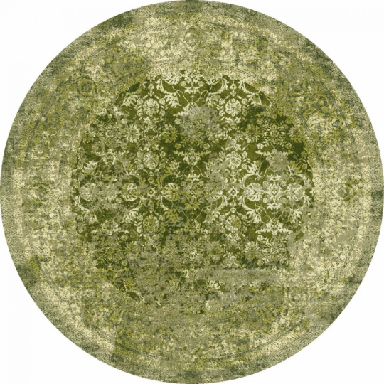 Tapis rond 'Denizli' 200cm - Vert