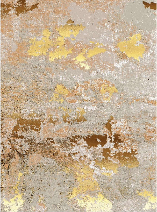 Tapis Wilton 'Elena' 240x340cm - Beige/Or