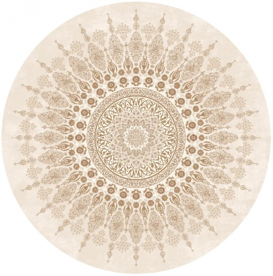 Tapis rond 'Sandrigo' 290cm - Beige