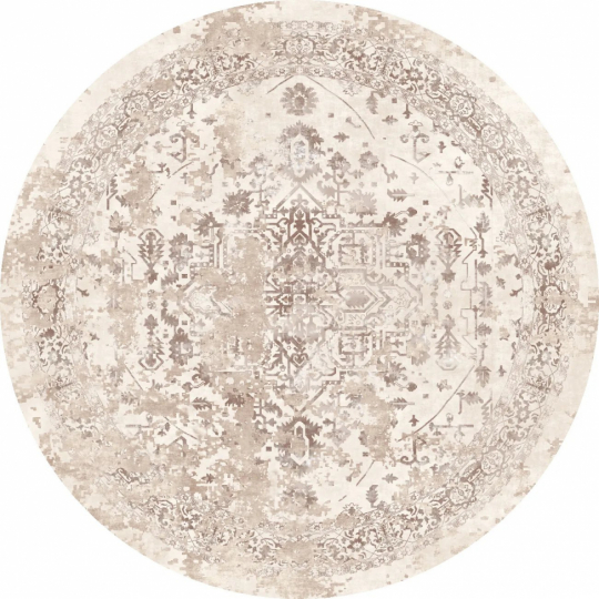 Tapis rond 'Mateur' 280cm - Beige
