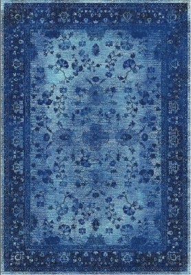 Tapis Wilton 'Gombalia' 80x150cm - Bleu