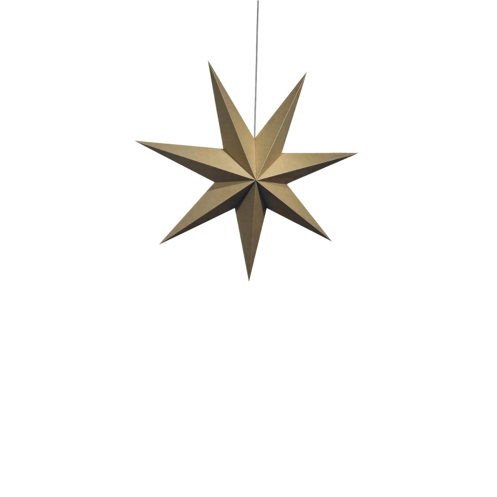 &Eacute;toile de l'Avent 'Sally' 60cm - Marron
