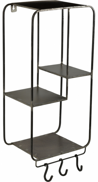 Étagère murale '3 crochets' - Fer