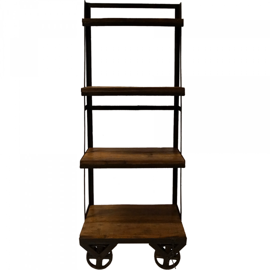 Bibliothèque 'Rustique' - Fer/Bois