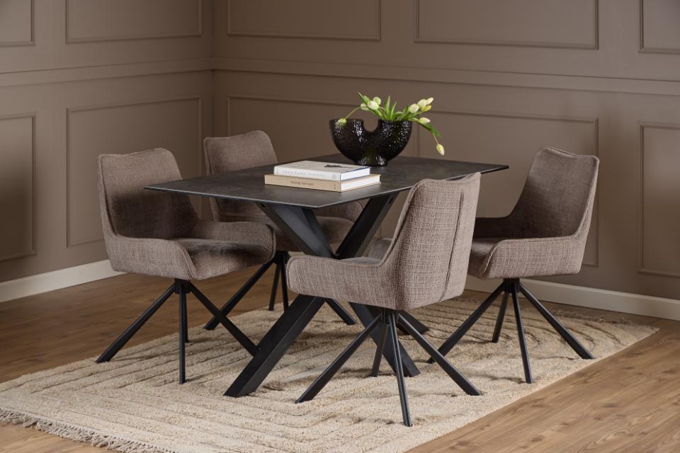 Chaise 'Eddie' - Brun