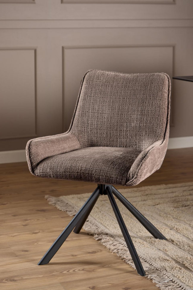 Chaise 'Eddie' - Brun