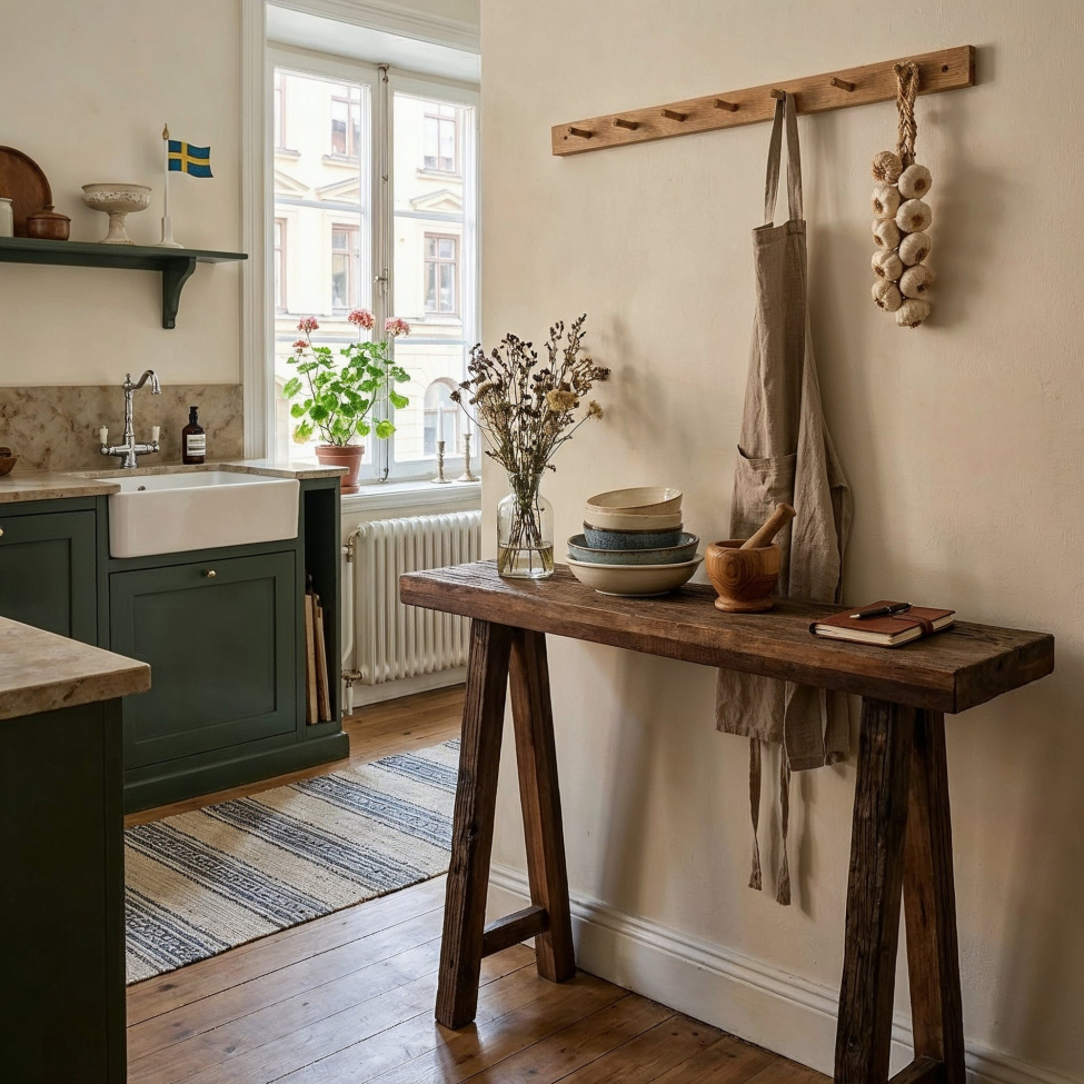Table basse 'Birka' 100 cm - Vintage
