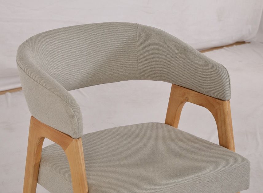 Chaise 'Alba' - Naturel/Gris