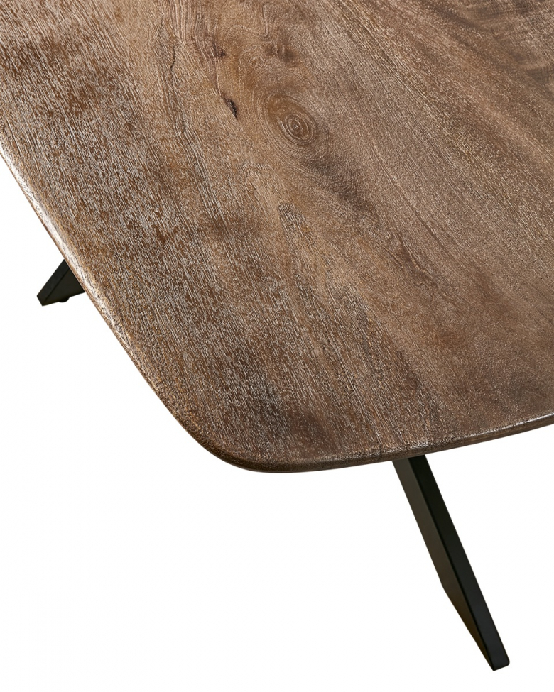 Table à manger 'Portland' 200x100cm - Brun