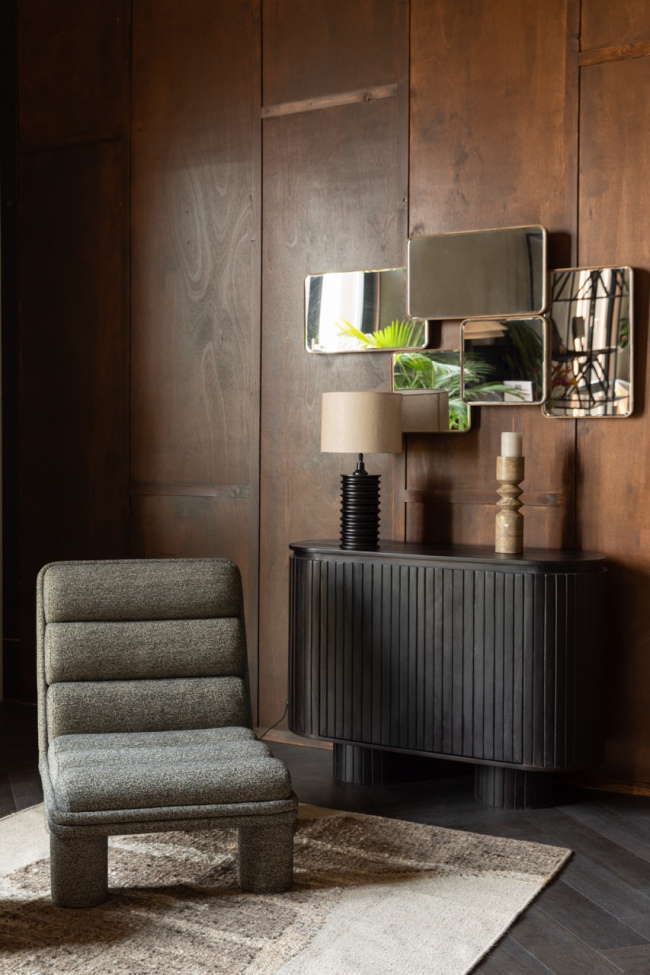 Fauteuil 'Fern' - Brun/Noir