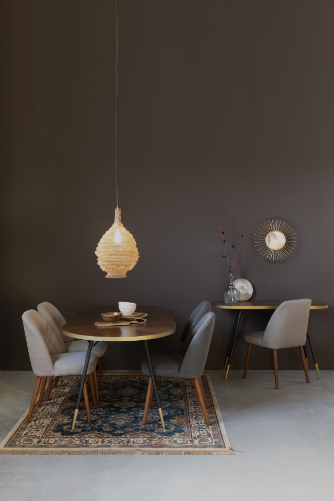 Table à manger 'Denise' - Brun