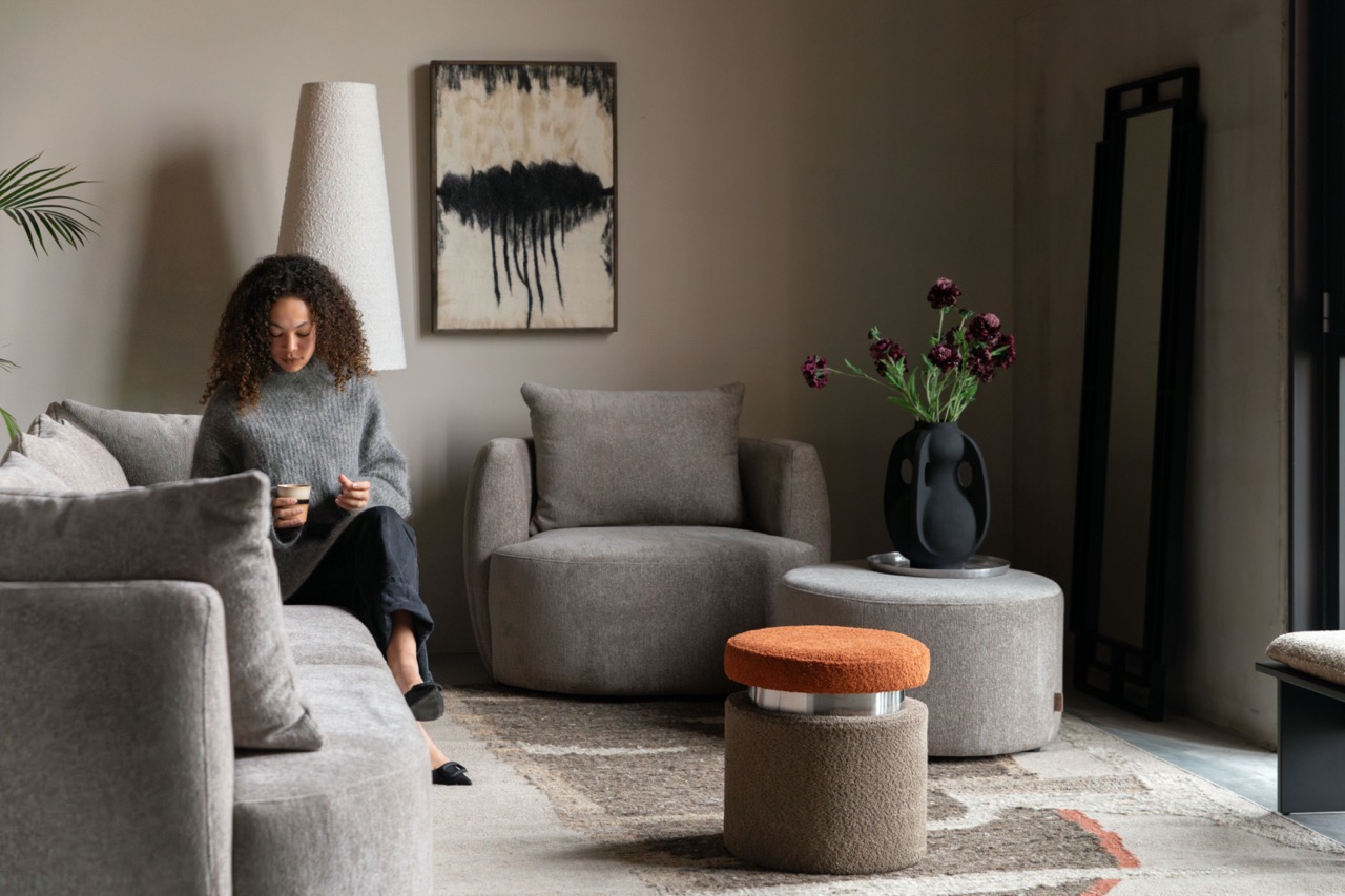 Fauteuil 'Rocca' - Brun