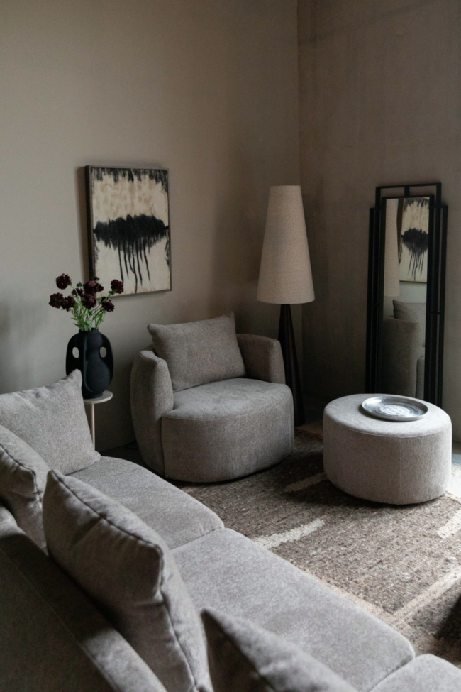 Fauteuil 'Rocca' - Brun