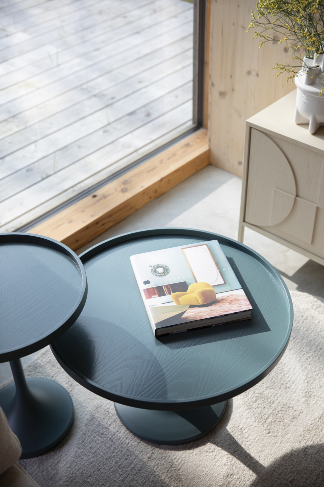 Table d'appoint 'Jason' Ø46 cm - Bleu