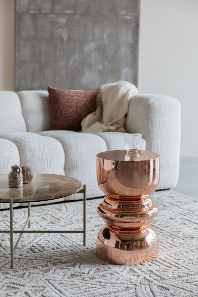 Table d'appoint 'Kinga' - Cuivre