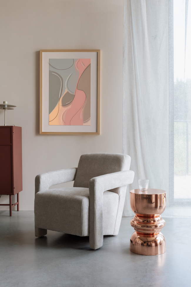 Table d'appoint 'Kinga' - Cuivre