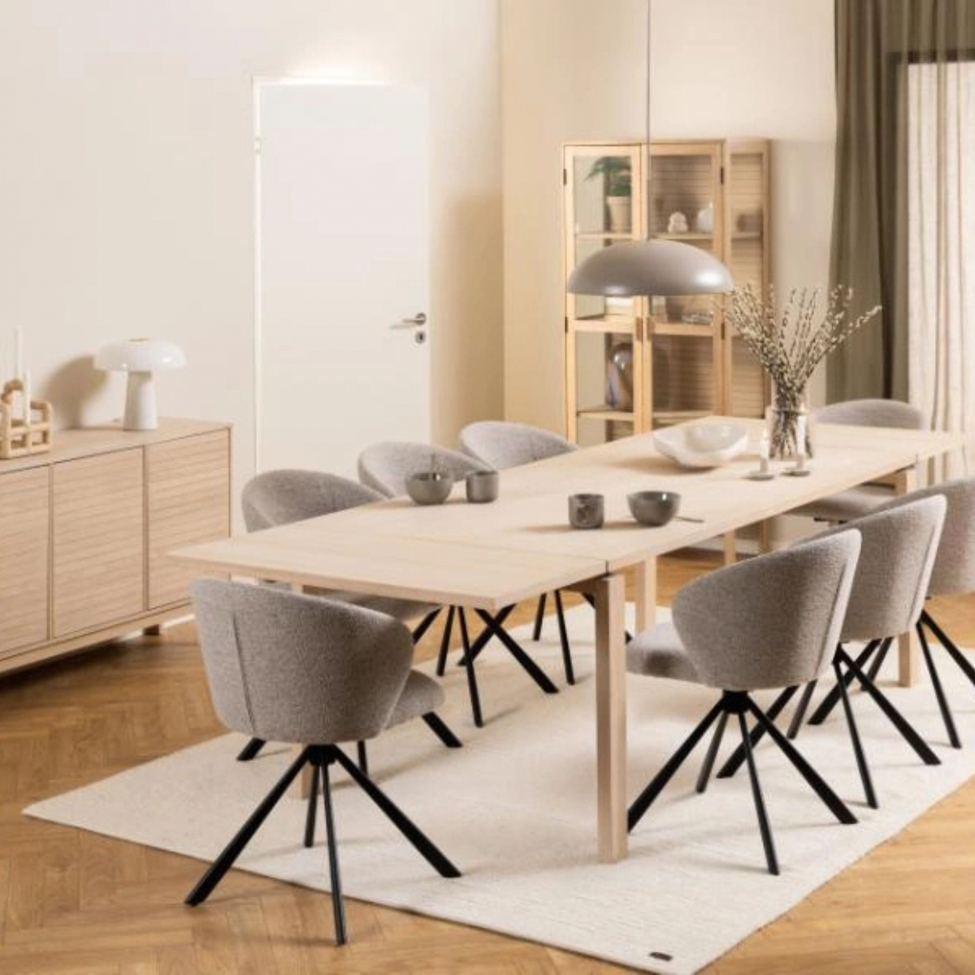 Table &agrave; manger 'Hudiksvall' 200cm - Naturel