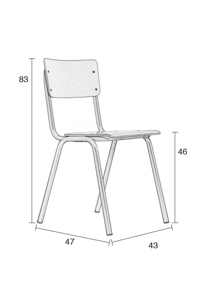 Chaise Retro - Blanc