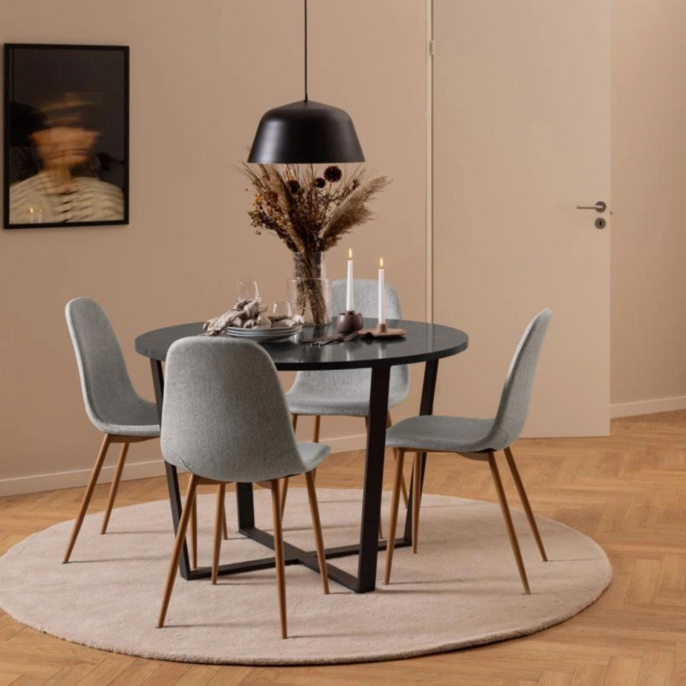 Chaise 'Gal' - Gris/Naturel