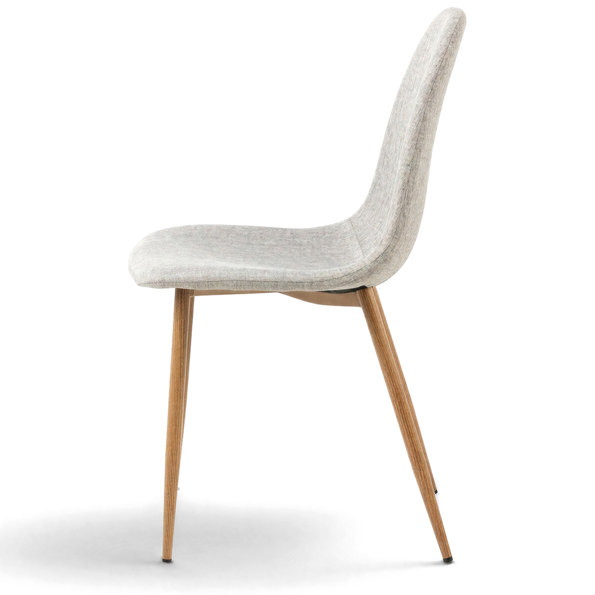 Chaise 'Gal' - Gris/Naturel