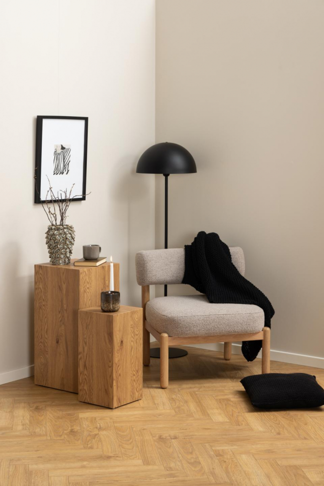 Fauteuil 'Flisby' - Gris