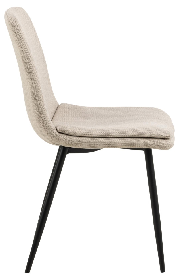 Chaise 'Becca' - Beige/Noir