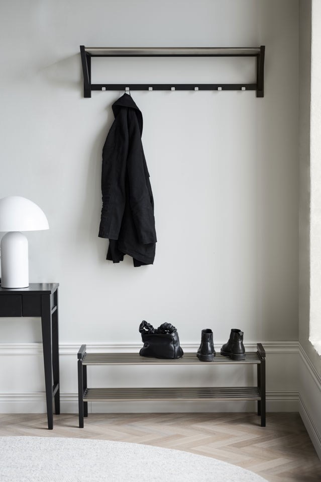 Support à chaussures 'Confetti' 100cm - Métal/ Noir