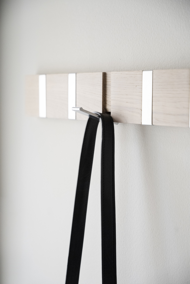 Barre à crochets 'Confetti' 70cm - Blanc