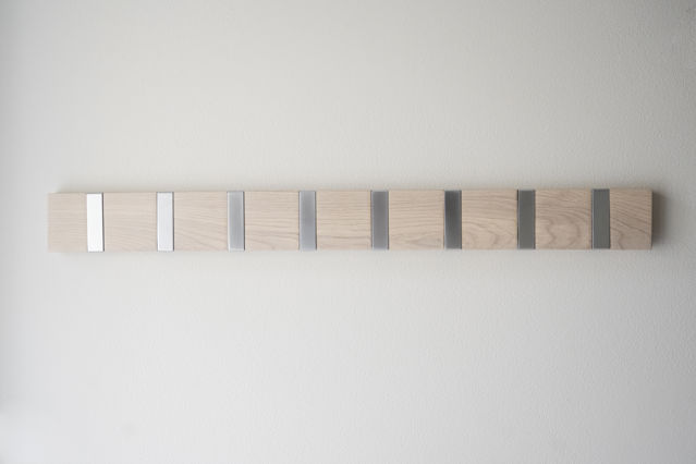 Barre à crochets 'Confetti' 70cm - Pigmenté blanc