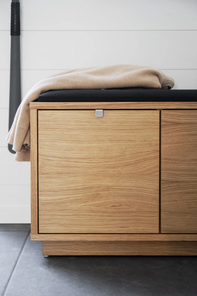 Banc 'Confetti' 70cm - Chêne/Noir