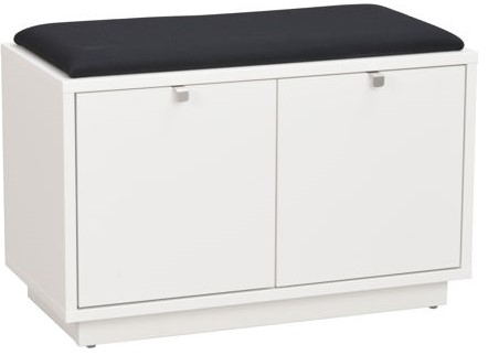 Banc 'Confetti' 70cm - Blanc/Noir