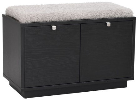 Banc 'Confetti' 70cm - Noir/Gris clair