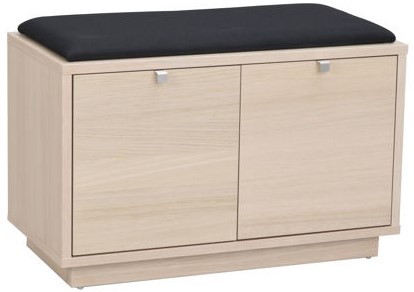 Banc 'Confetti' 70cm - Pigmenté blanc/Noir