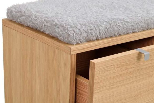 Banc 'Confetti' 106cm - Chêne/Gris clair