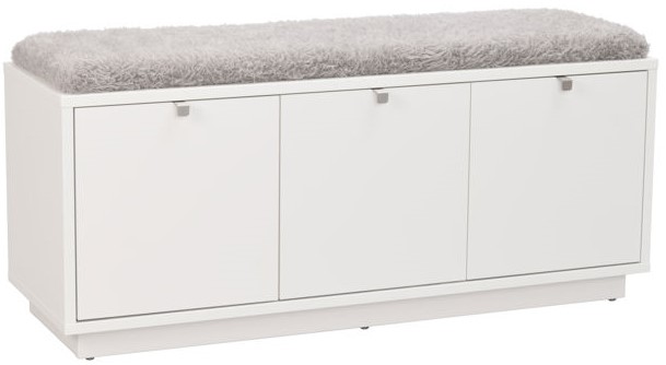 Banc 'Confetti' 106x35cm - Blanc/Noir