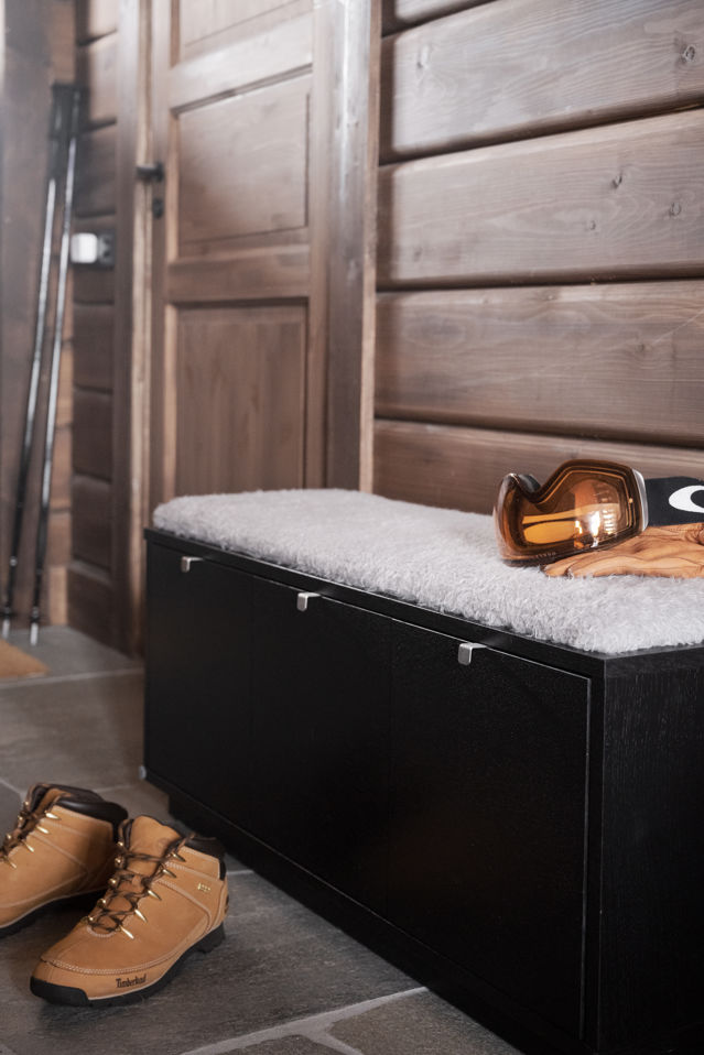 Banc 'Confetti' 106cm - Noir/Gris clair