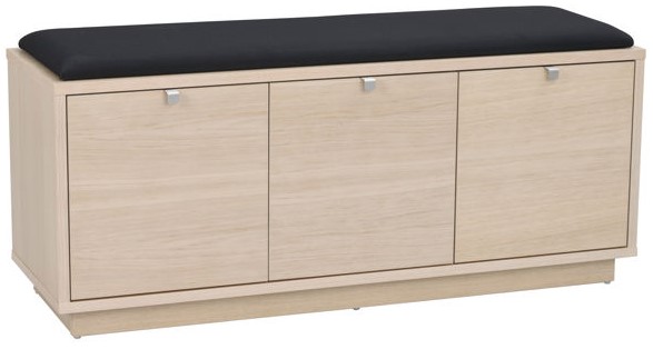 Banc 'Confetti' 106cm - Pigmenté blanc/ Noir