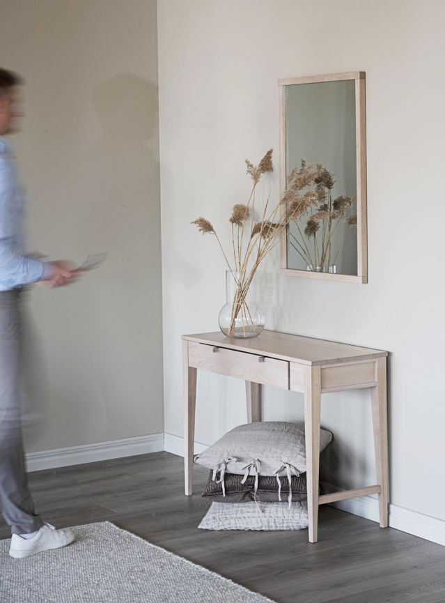 Table d'appoint 'Confetti' 100x40cm - Pigmenté blanc